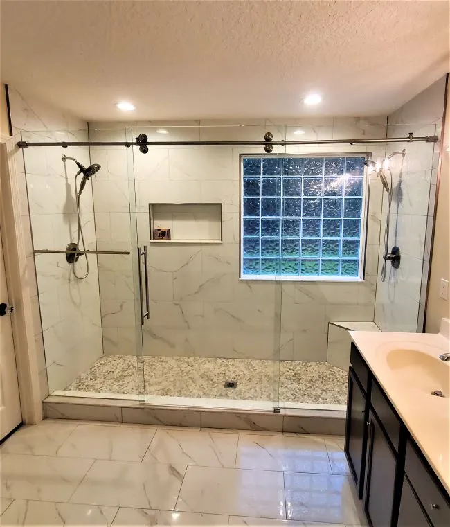 Portfolio Image, Frameless Glass Shower Enclosure